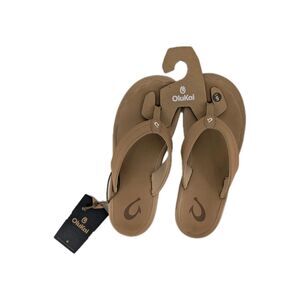 Olukai sandals women's Ohana 9 NEW Flip Flops Tan Waterproof Beach Boat Vacation